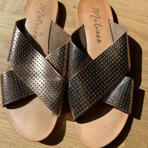 Matisse Rose Gold Slide Sandal